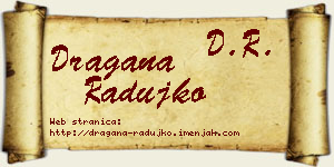 Dragana Radujko vizit kartica